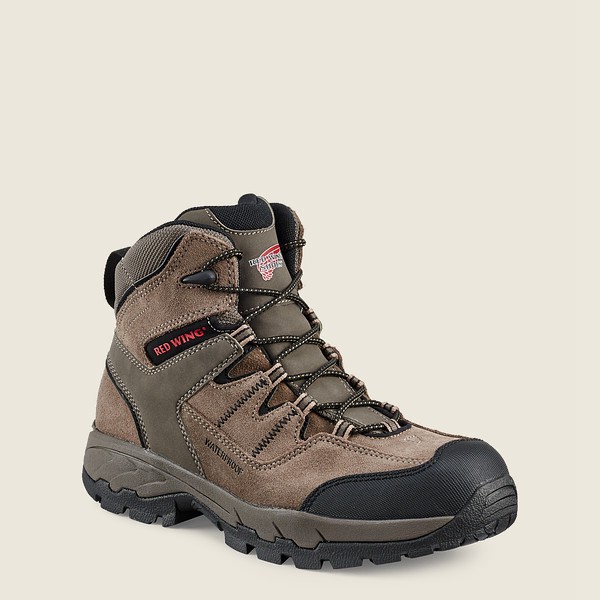 Bottes de Randonnée Red Wing - Truhiker - 6-Inch Waterproof Soft Toe - Grise Marron - Homme 890VDUHZ